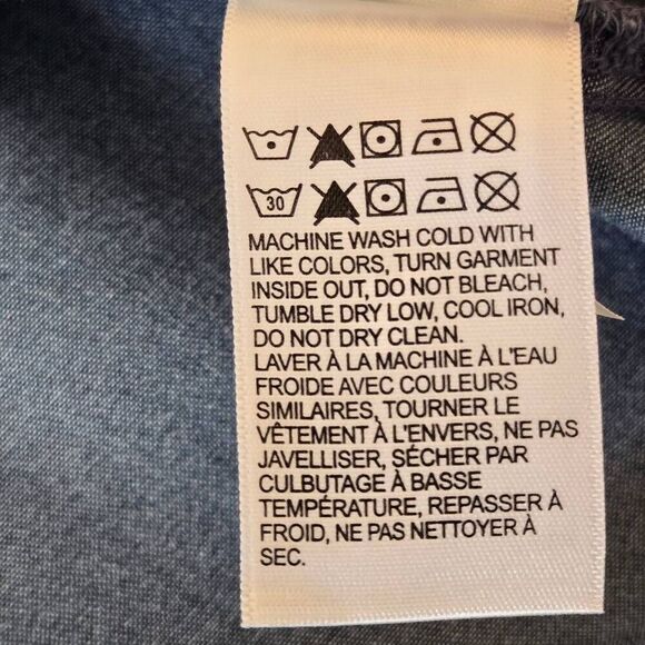 NWT Lucky Brand Womens Tencil Long Sleeve Button Down Shirt Blue Size Small - Picture 12 of 13